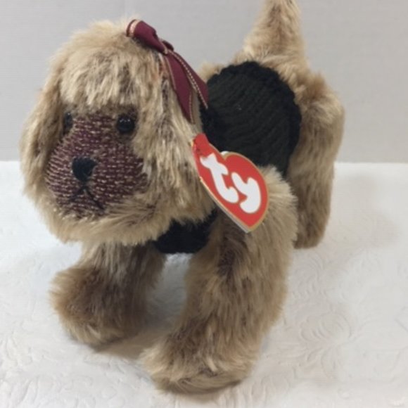 NEW TY The Attic Treasures Collection Kaiser Dog Handmade Jointed Retired Vtg - Picture 2 of 10